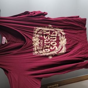 Blame my Gypsy Soul Cold Shoulder Top Size 3X